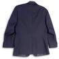 Mens Blue Long Sleeve Notch Collar Single Breasted Two-Button Blazer Sz 40 image number 2