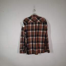 Womens Plaid Cotton Long Sleeve Pockets Casual Button-Up Shirt Size XL 16/18 alternative image