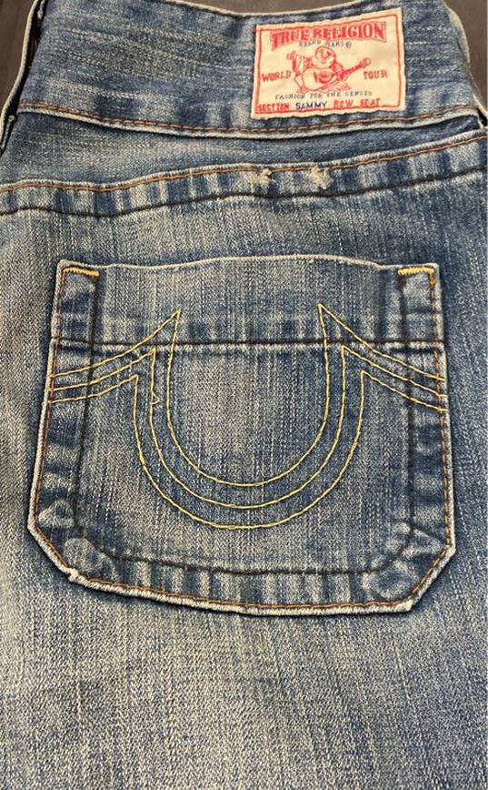 True Religion Women's Blue Flared Jeans- Sz 28 image number 6