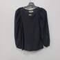 Nation Women's Jet Black Cecilia Balloon Sleeve Tee/Blouse Size XS NWT image number 1