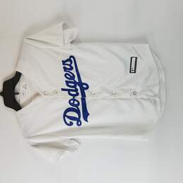 MLB Genuine Merchandise Boy White Dodgers Jersey S