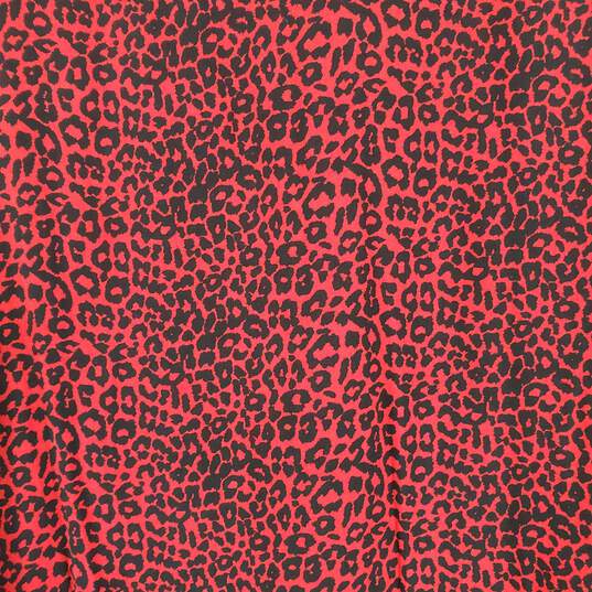 Loft Women's Red Leopard Maxi Dress SZ 16 NWT image number 2