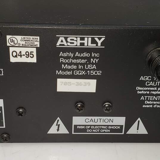 Untested Ashly GQX Series Model 1502 Stereo 15 Band Graphic Equalizer P/R image number 3