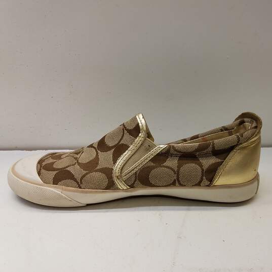 Coach Beale Casual Slip On Sneakers Brown Size 6 image number 2