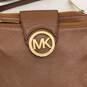 NWT Michael Kors Womens Brown Leather Adjustable Strap Fulton Crossbody Bag image number 4