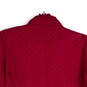 Womens Magenta Mock Neck Long Sleeve Full-Zip Quilted Jacket Size Large image number 4