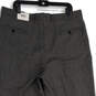 NWT Mens Gray Houndstooth Pleated Straight Leg Dress Pants Size 40W 32L image number 4