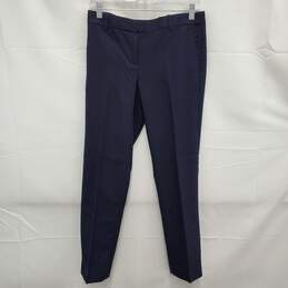 NWT Ann Taylor WM's The Ankle Dark Blue Polka Dot Slim Trousers Size 8