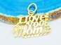 14K Gold Someone Special & I Love You Mom Etched Pendants Variety 1.4g image number 3