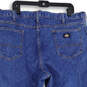 Mens Blue Denim Medium Wash 5-Pocket Design Capri Jeans Size 42/29 image number 4