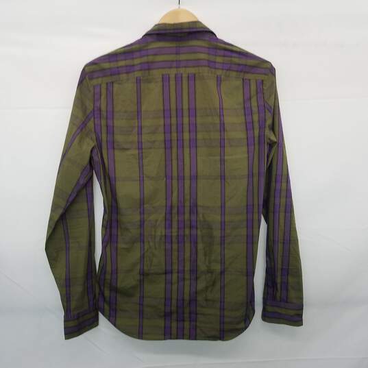 AUTHENTICATED MENS BURBERRY BRIT PLAID BUTTON UP SHIRT SZ SMALL image number 3