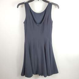 Theory Women Navy Blue Sheath Pleated Dress Sz 4 alternative image