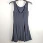 Theory Women Navy Blue Sheath Pleated Dress Sz 4 image number 2