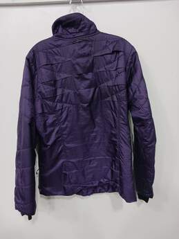 Colombia Omni Heat Purple Puffer Style Full Zip Jacket Size Large alternative image