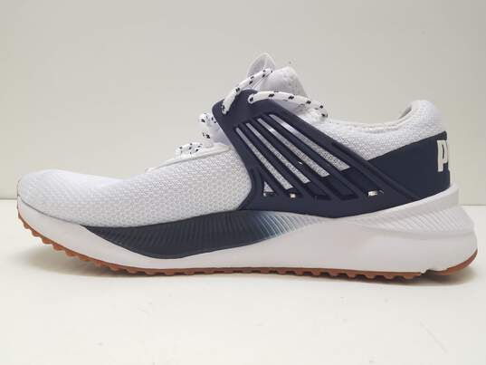 Puma Pacer Future White/Navy Knit Athletic Shoes Men's Size 13 image number 6