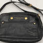 Womens Black Leather Adjustable Strap Inner Pockets Crossbody Purse image number 4