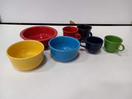 Set of 7 Assorted Fiesta Ware Ceramic Dishes