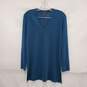 Eileen Fisher WM's 100% Superfine Merino Wool Teal V-Neck Sweater Size XS image number 1