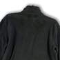Mens Gray Mock Neck Long Sleeve Half Zip Fleece Jacket Size Medium image number 4