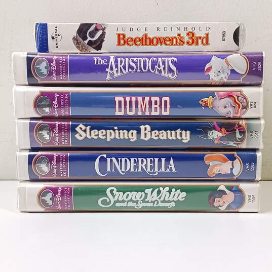 6PC Assorted Disney & Universal VHS Movie Bundle image number 1