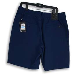 NWT Under Armour Mens Blue Flat Front Slash Pocket Chino Shorts Size 36 alternative image