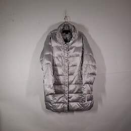 Womens Long Sleeve Front Pockets Snap Front Puffer Jacket Size XXL