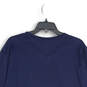 Mens Navy Blue Long Sleeve V Neck Regular Fit Pullover T Shirt Size XXL image number 4