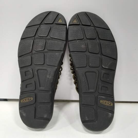 Keen Men's Black & Green Sandals Size 11 image number 6