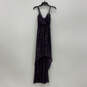 NWT Womens Purple Spaghetti Strap V-Neck Hi-Low Maxi Dress Size 2 image number 1