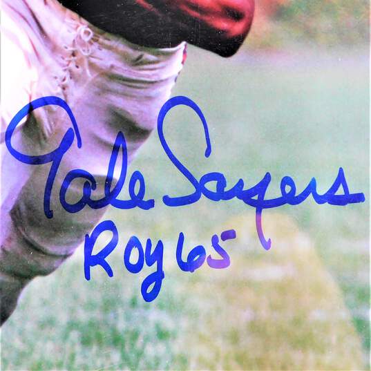 HOF Gale Sayers Signed/ Inscribed Photo w/ COA image number 2
