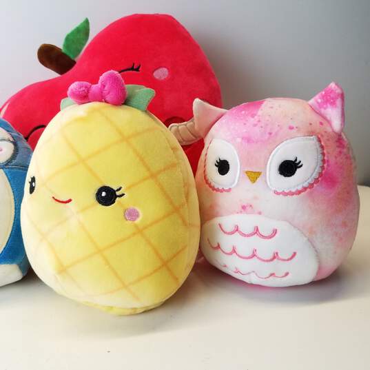 Kelly Toy Original Squishmallows 5 Inch Mini Plush set of 6 and Ressie Red Apple 8 Inches image number 5