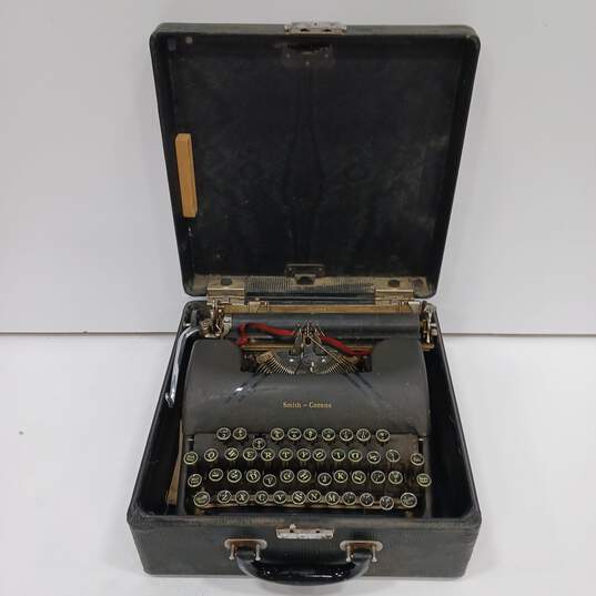 Vintage Smith-Corona Sterling Portable Typewriter In Case image number 1