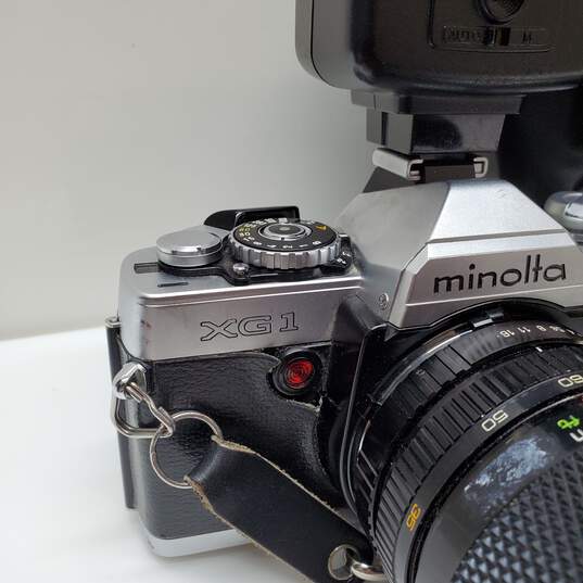 Minolta XG-1 35 MM Film Camera with 2 Lenses and Flash-Untested image number 4