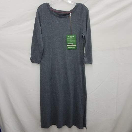 NWT Toad & Co. WM's Eco Fuera Heather Gray Dress Size M image number 1