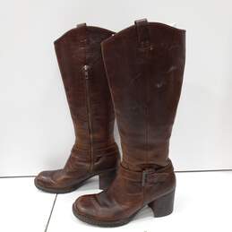 Born Women's Brown Leather Riding Boots Size 8.5 / Euro Size 40