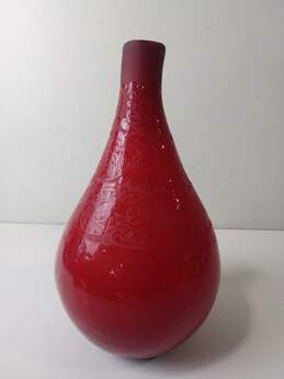 Red Glass Vase