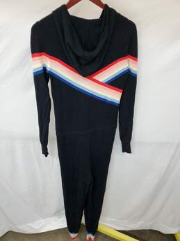 Wm Madeline Thompson X Spiritual Gangster 80s Style Nylon Striped Jumpsuit Sz S alternative image