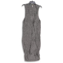 Womens Gray Heather Sleeveless Stretch Pullover Bodycon Dress Size XS