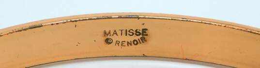 Vintage Matisse Renoir Copper & Enamel Bangle Bracelet 18.2g image number 6