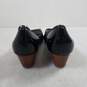 Black Patent Leather Peep Toe Wedge Pumps WM Size 7 B image number 4
