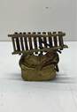 Hand Crafted Metal Figurine Seated Xylophone Player Sculpture image number 5