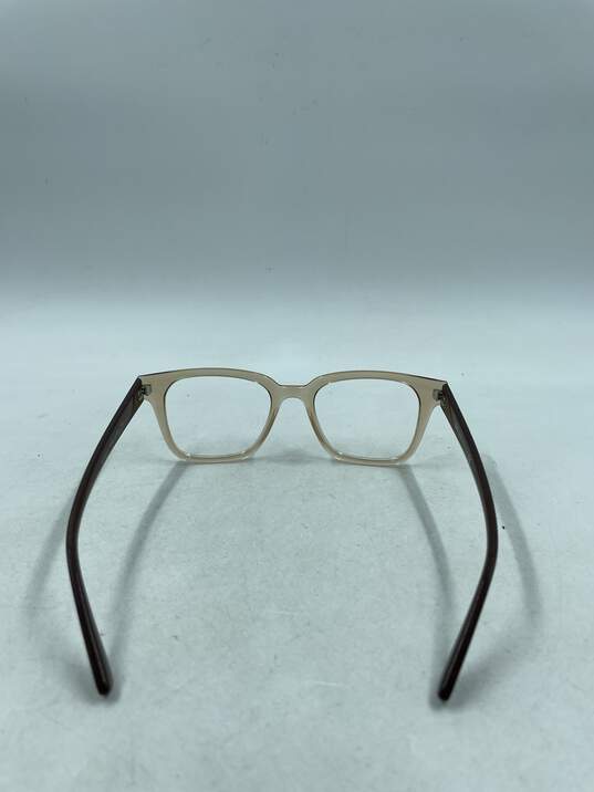 Ray-Ban Clear Tan Square Eyeglasses image number 3
