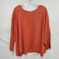 Eileen Fisher 100% Organic Linen Orange Long Sleeve Sweater XL image number 2