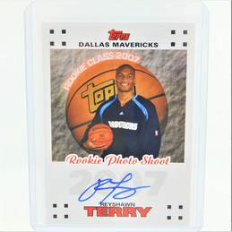 2007-08 Reyshawn Terry Topps Rookie Photo Shoot Certified Autographs Mavericks