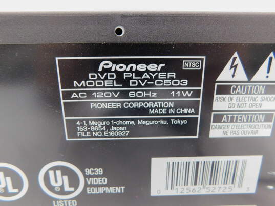 Pioneer DV-C503 5DVD DVD Player image number 8