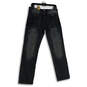 NWT Mens Black Denim Medium Wash Pockets Straight Leg Jeans Size 32X32 image number 1