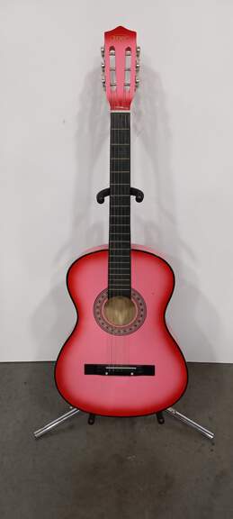 Zeny Pink 6 String Acoustic Guitar