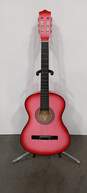 Zeny Pink 6 String Acoustic Guitar image number 1