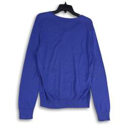 NWT Banana Republic Mens Blue Long Sleeve V-Neck Pullover Sweater Size M alternative image