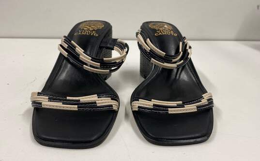 Vince Camuto Black Wedge Sandals Women's Size 8.5 image number 2